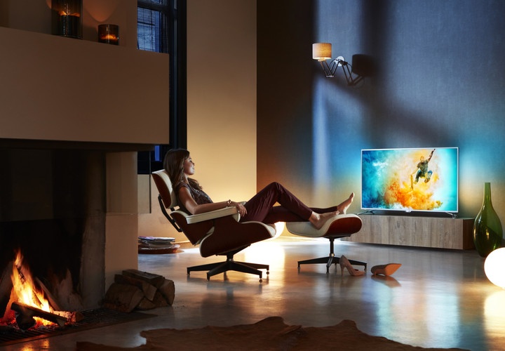 Televizor Philips 55PUS6401, i argjendtë 