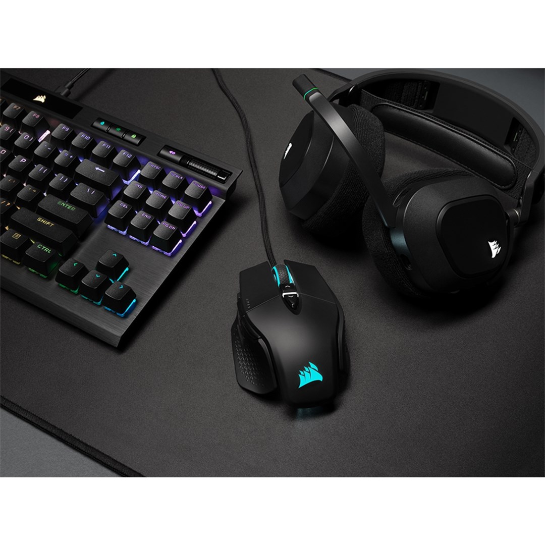 Maus gaming Corsair M65 RGB Ultra, optik, me kabllo, i zi