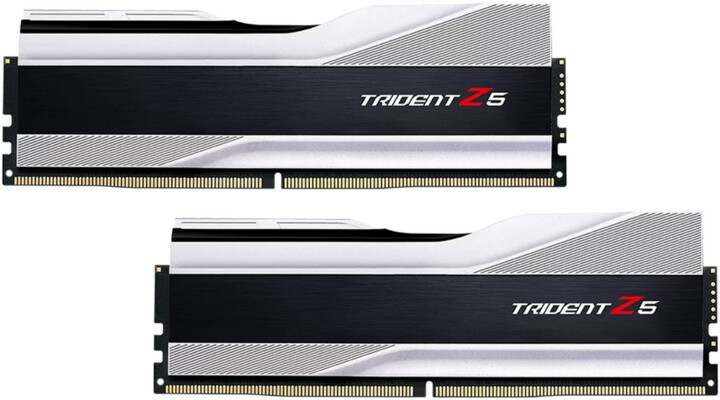 Module të memories G.Skill Trident Z5 32GB (2x16GB) DDR5 6400 CL32, të argjendta