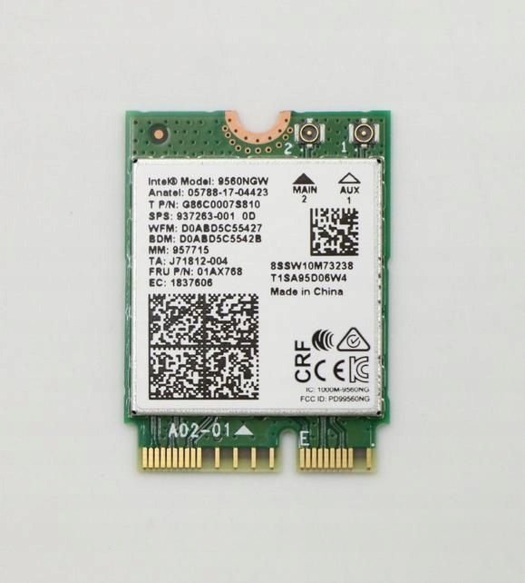 Kartë rrjeti Lenovo Wireless 9560 NV, M.2, WiFi dhe Bluetooth 5.0