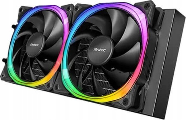 Ftohës procesori me ujë Antec Vortex 240 ARGB, radiator 240mm, RGB, i zi