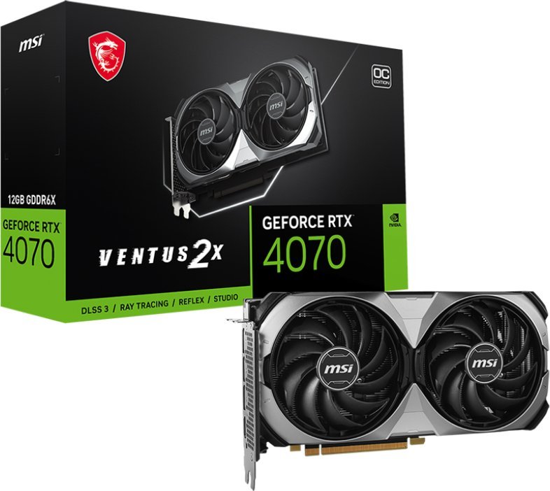 Kartelë grafike MSI GeForce RTX 4070 Ventus 2X E OC 12GB GDDR6X