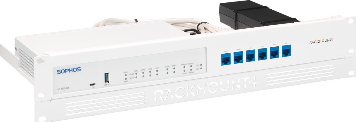 Mbajtëse rack Rackmount.IT për Sophos RED 20 RED 60, për raft 19", metalike, e zezë