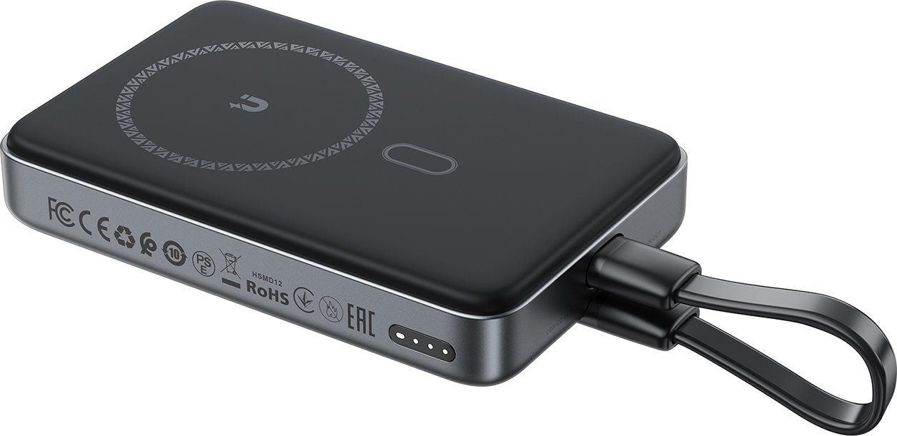 Bateri e jashtme wireless Acefast M10, 10000mAh, 30W PD Qi, e zezë