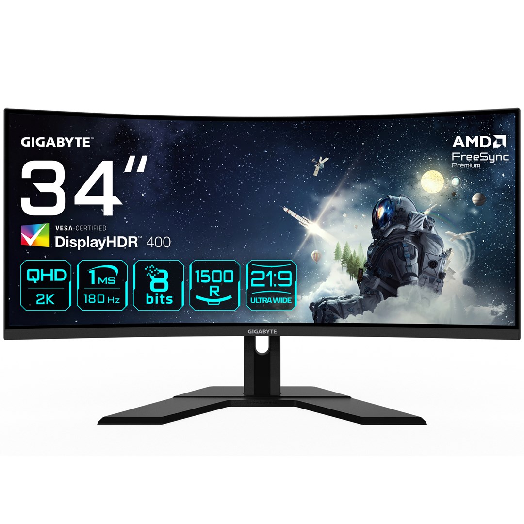 Monitor GIGABYTE G34WQCP, 34", UWQHD, 180 Hz, i zi