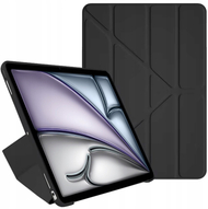Kllëf trefish për tablet iPad Pro 11 Gen 5 2024, lëkurë ekologjike, mbyllje magnetike, i zi