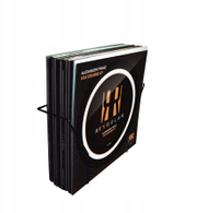 Mbajtës vinili Glorious AMS VINYLSET HOLD SMART, deri 225 disqe, dizajn minimalist, i zi