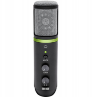 Mikrofon kondensator Mackie EM-USB, USB, për streaming, i zi