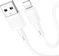 Kabllo Hoco X83 USB A në Lightning, 1 m, 2.4A, e bardhë
