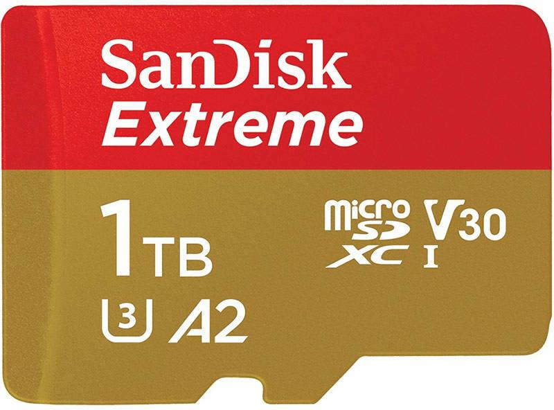 Kartë memorie SanDisk Extreme microSDXC 1TB, Class 10 U3 A2 V30