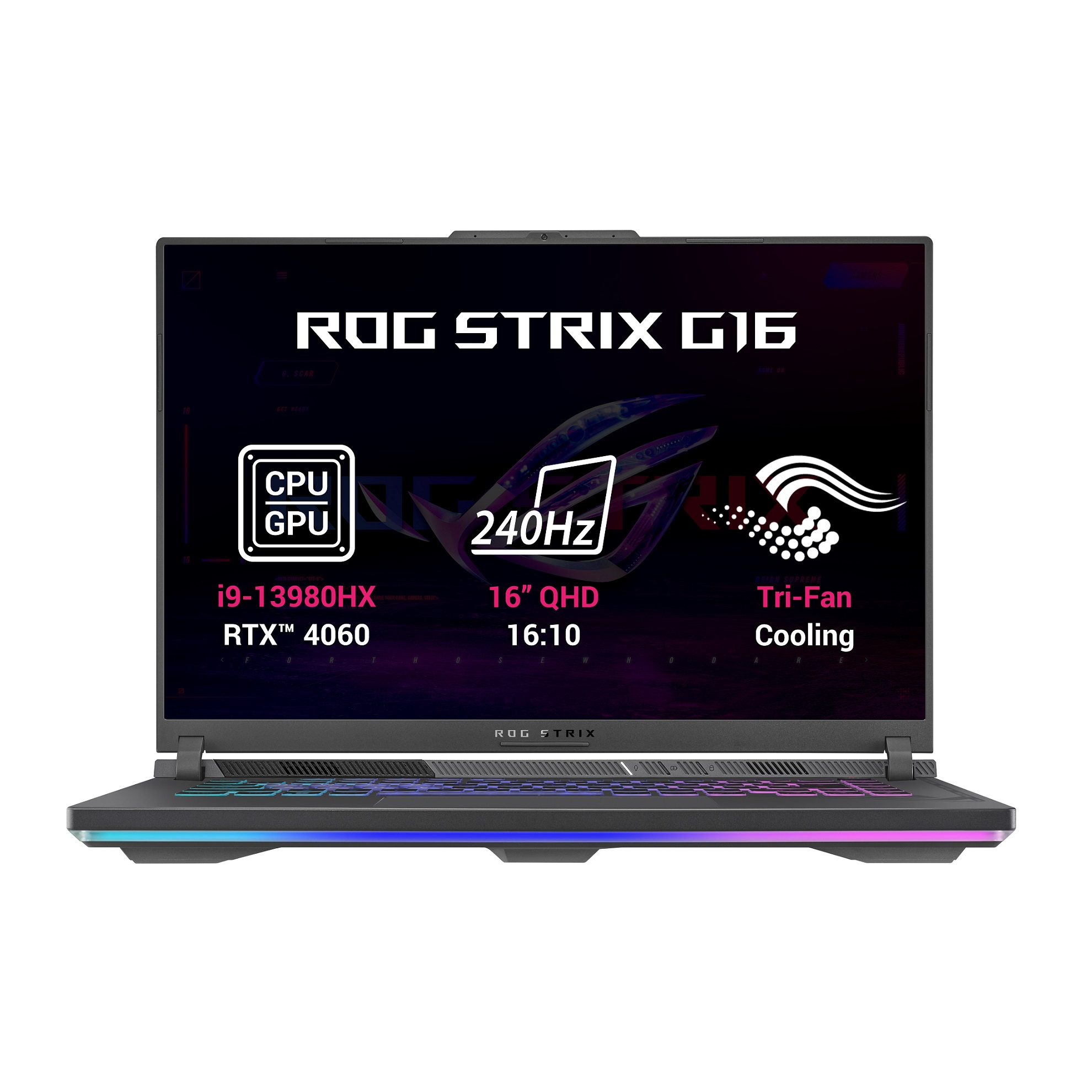Laptop ASUS ROG Strix G16/G614JV, 16", QHD+, Intel i9-13980HX, NVIDIA GeForce RTX 4060, 32GB RAM, 1TB SSD, i zi