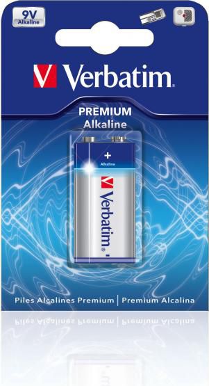 Bateri alkaline Verbatim, 9V, 1 copë