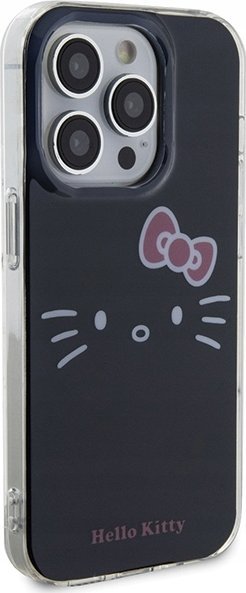 Futrollë për telefon Hello Kitty HKHCP14XHKHLK, për iPhone 14 Pro Max 6.7", hardcase TPU, e zezë