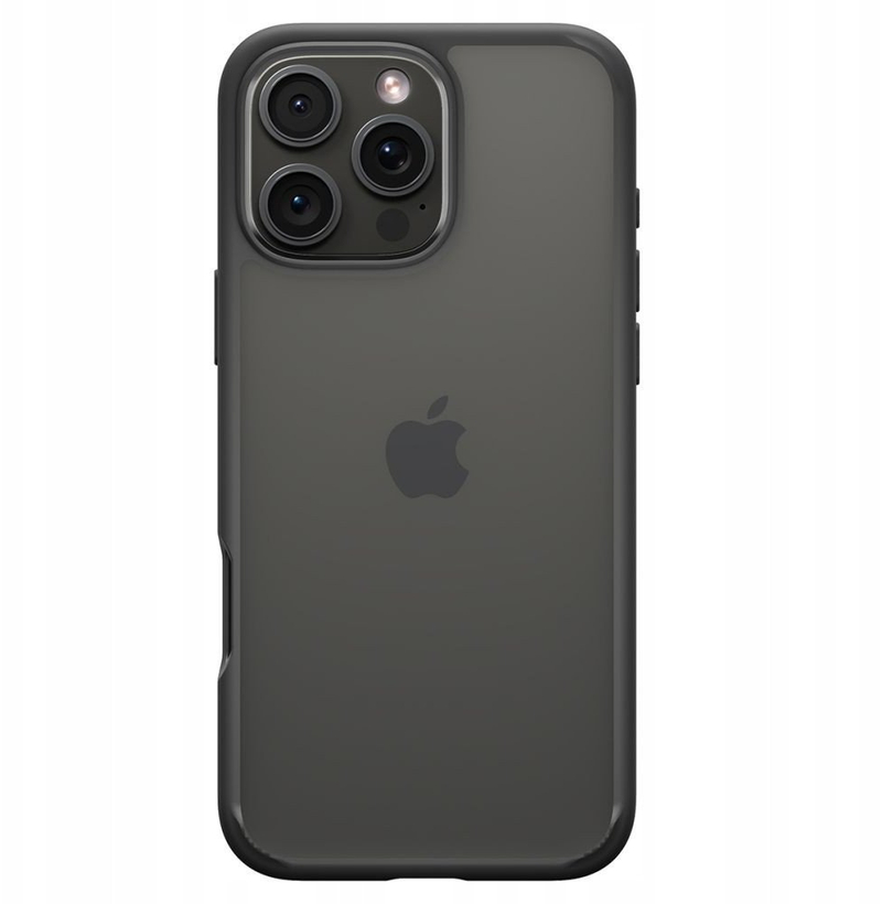 Kapak telefoni Spigen Ultra Hybrid MagSafe, për iPhone 17, transparen, i zi mat