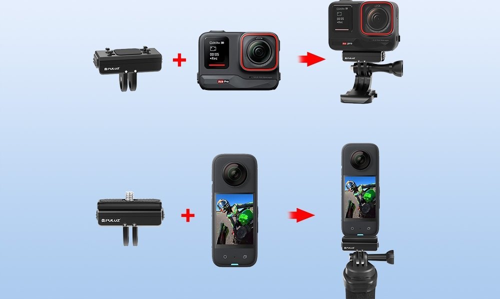 Mbajtëse magnetike Puluz PU965B, për Insta360 Ace