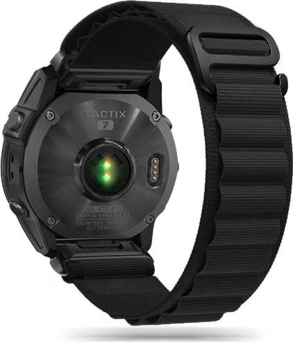 Rrip ore Tech-Protect Nylon Pro për Garmin Fenix 3 5X 3HR 5X Plus 6X 6X Pro 7X, najlon, i zi