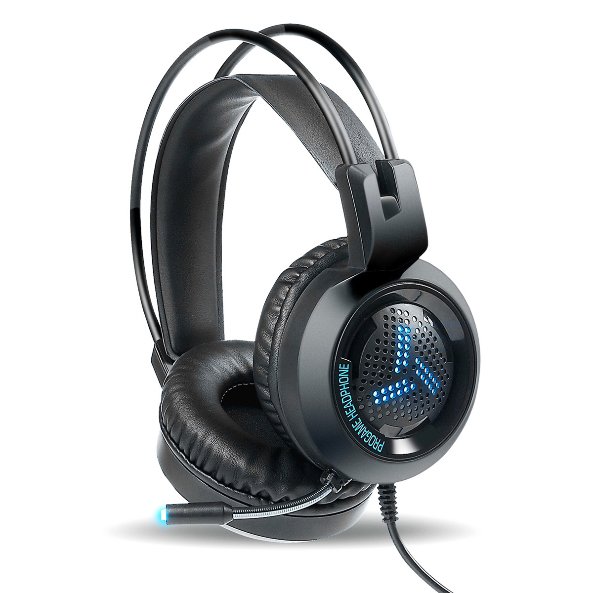 Kufje gaming Varr VH8020,  LED Mic, të zeza