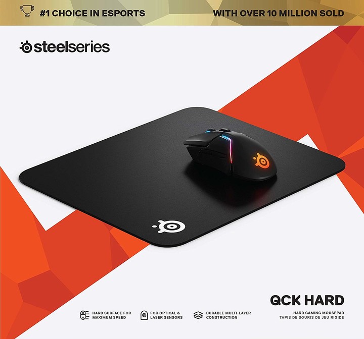 MausPad SteelSeries QcK Hard, plastikë