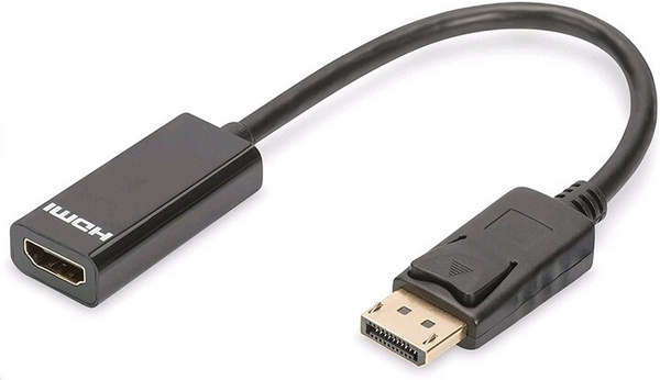 [OUTLET] Përshtatës C-TECH, DisplayPort - HDMI, M/F, i zi