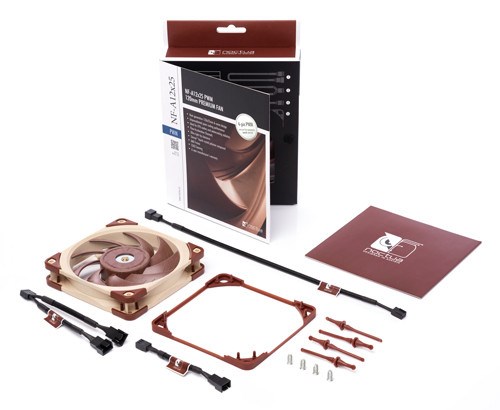Ftohës Noctua NF A12x25 5V PWM, 12 cm, i kuq / bezhë