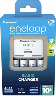 Karikues baterish Panasonic BQ-CC51, NiMH AA AAA, 2-4 slote, i bardhë