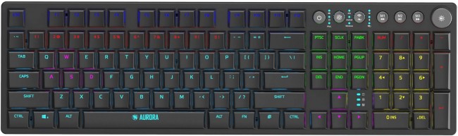 Tastierë iBOX Aurora K-6 Low Profile LED, e zezë