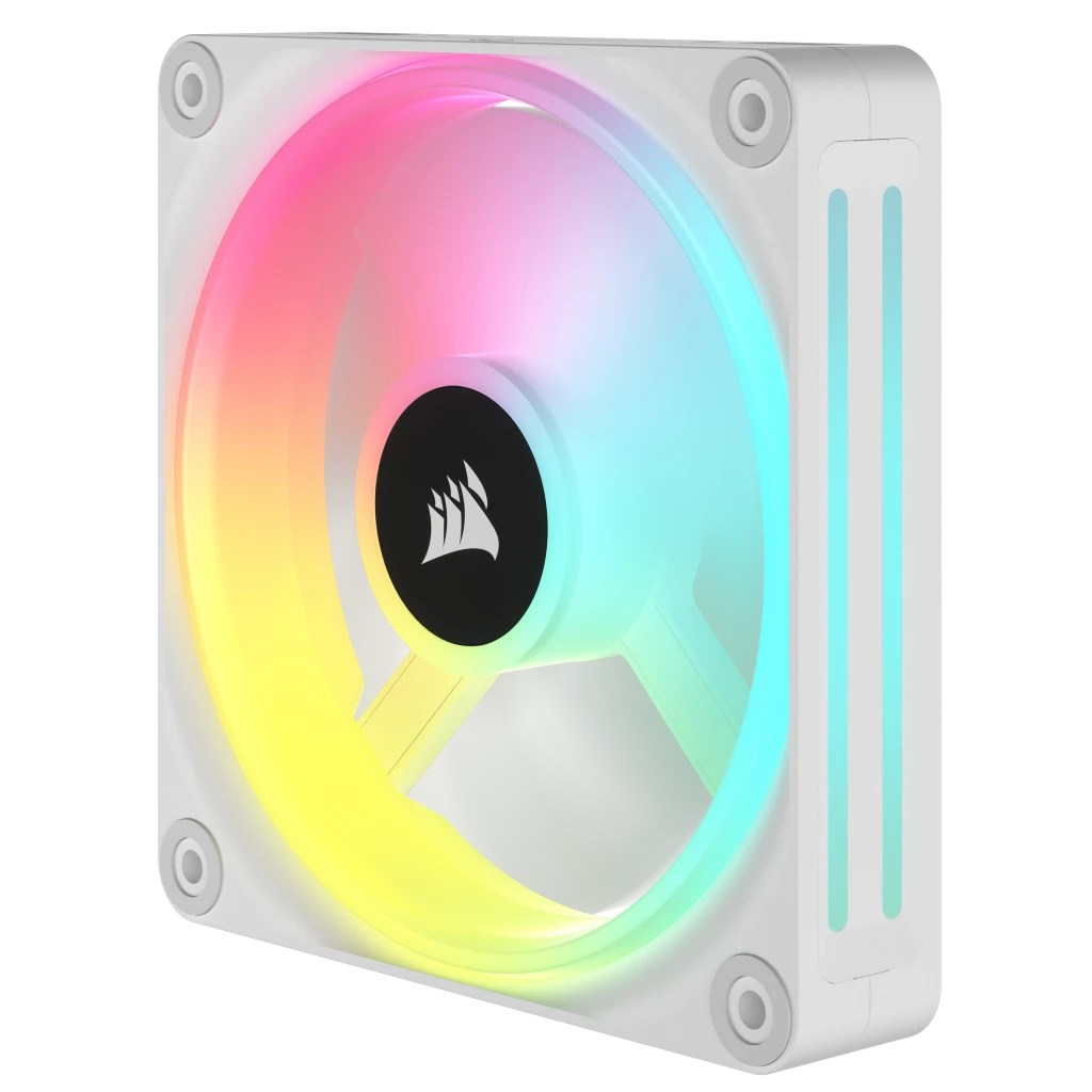 Ventilatorë Corsair iCUE LINK QX120, RGB, 120mm, Triple Kit, i bardhë