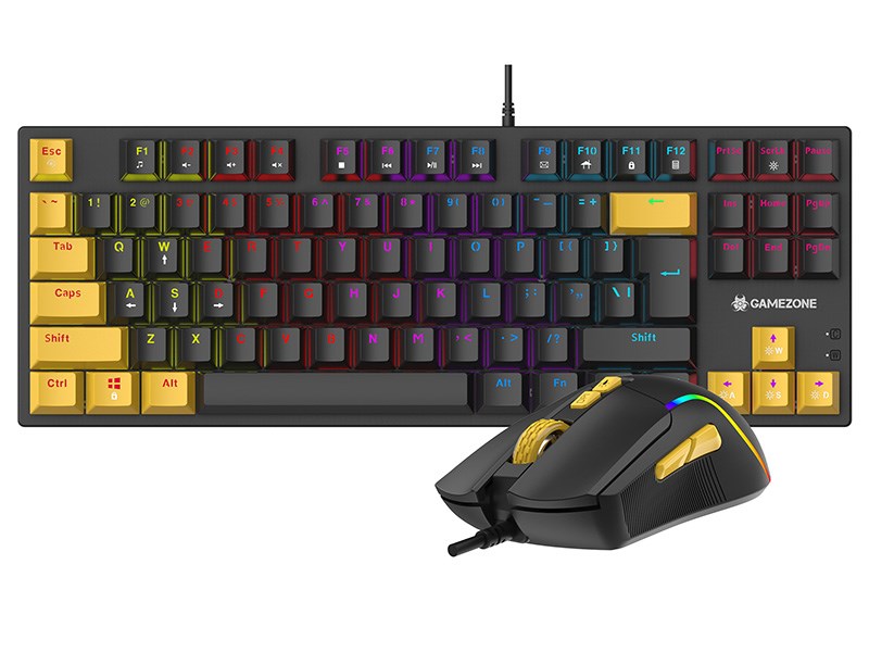 Set tastierë dhe mi Tracer Gamezone HORNET87, mekanike, 7200 DPI, me kabllo USB