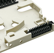 Kasetë spajsuese fibrash optike Alantec, 12 spajse, me ndarës fibrash