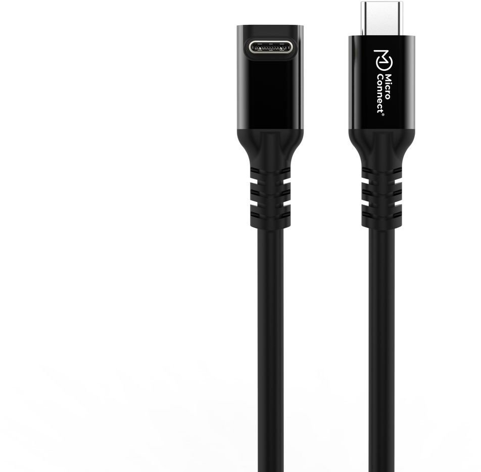 Kabllo USB C Microconnect Premium 3.2 Gen 2x2, 1m, e zezë