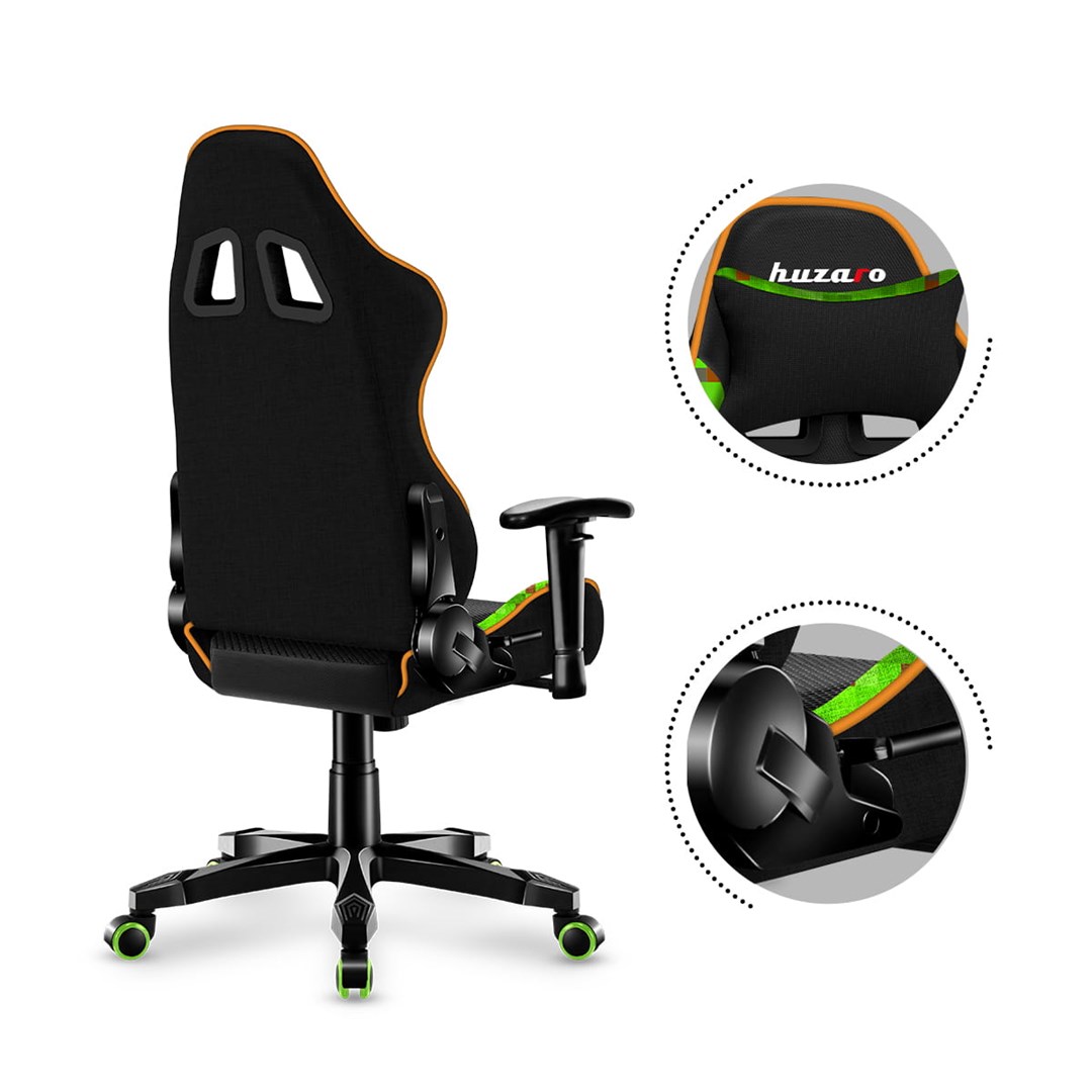 Гејмерска столица за деца Huzaro Ranger 6.0 Pixel Mesh, 130 kg, 100-160 cm, црна