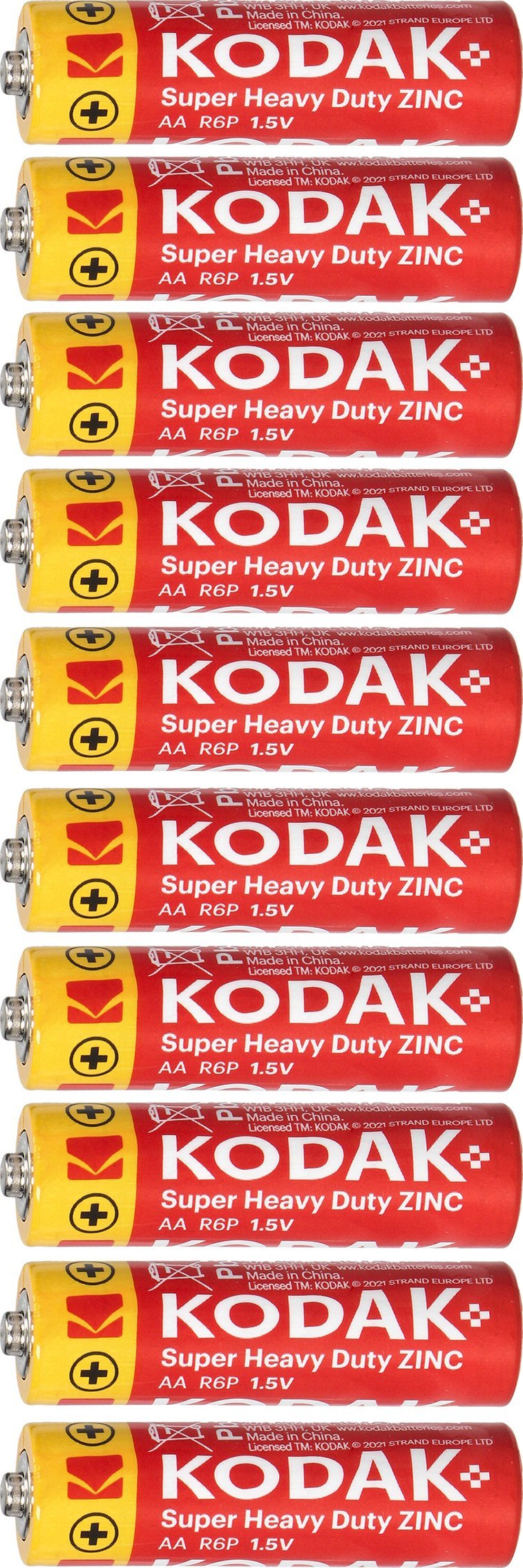 Bateri AA Kodak, paketim 10 copë, alkaline