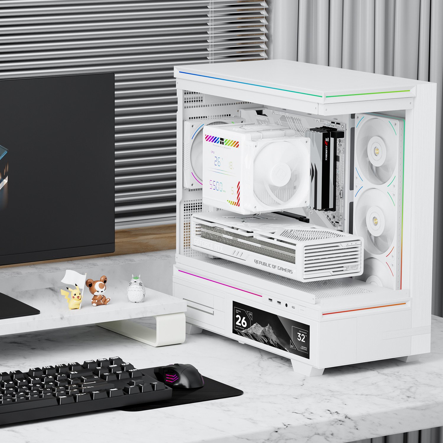 Ftohës CPU Thermalright Peerless Assassin 140mm Digital, ajër, ekran digjital, i bardhë