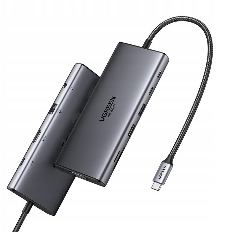 Dock USB Revodok 11 në 1, HDMI 4K 60Hz, gri
