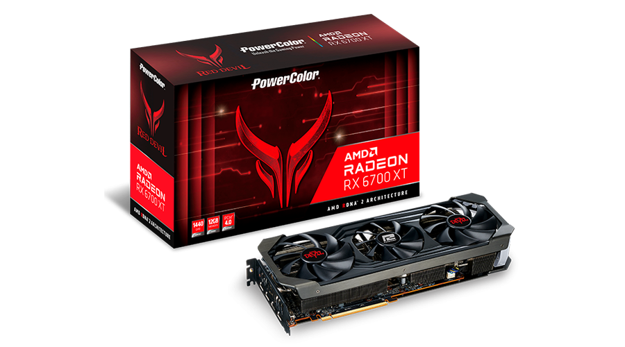 Karte grafike PowerColor Red Devil AMD Radeon RX 6700 XT, 12GB GDDR6, HDMI DisplayPort, e zezë