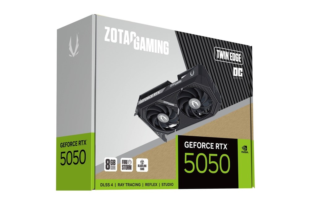 Kartelë grafike Zotac GeForce RTX 5050 Twin Edge OC NVIDIA, 8GB, GDDR6
