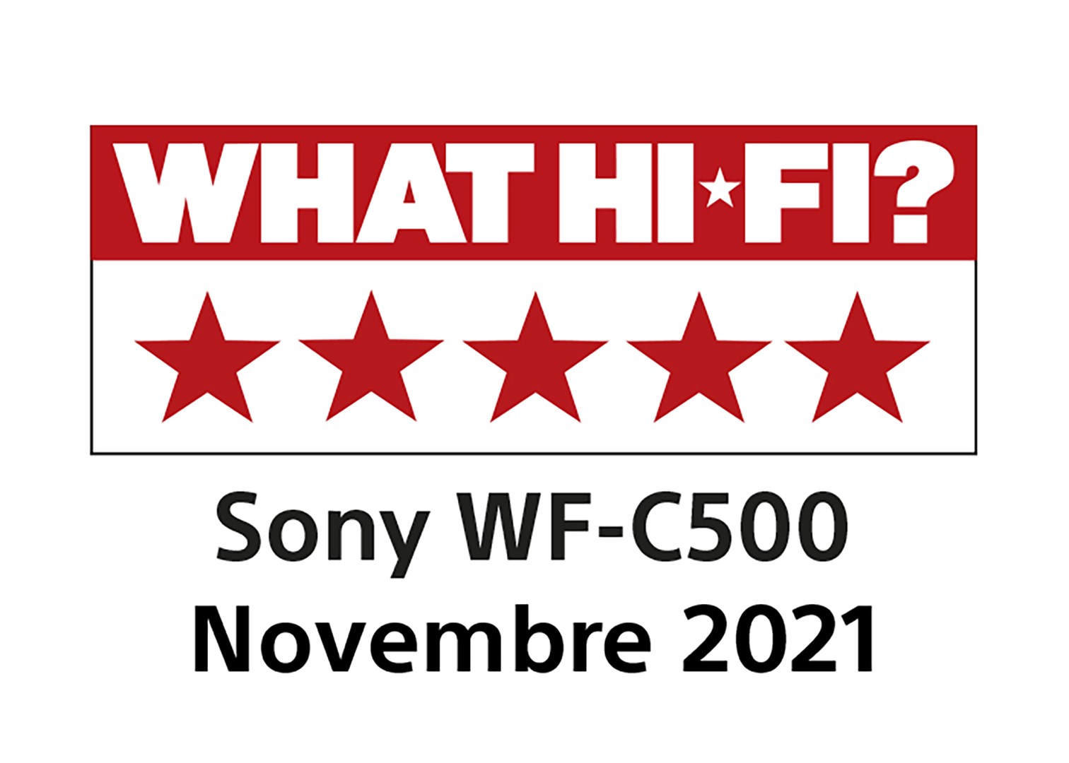 Kufje Sony WF-C500, portokalli