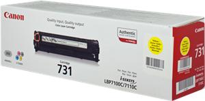 Toner për printer Canon CRG 731 Y, 1500 faqe, i verdhë