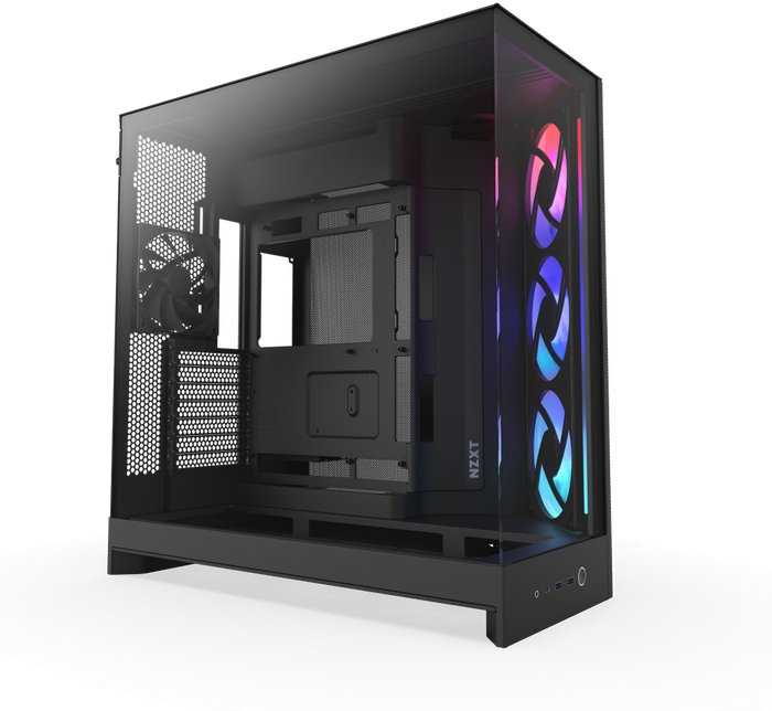 Kornizë PC NZXT H9 Flow RGB 2025, mid tower, xham i temperuar, e bardhë