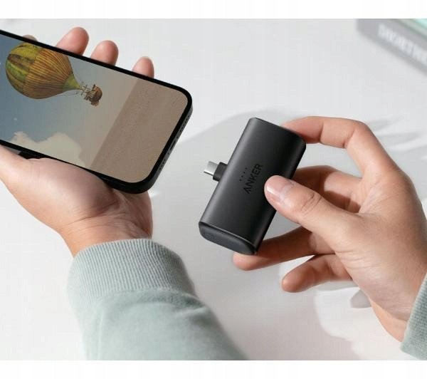 Powerbank Anker Nano, 5000mAh, 22.5W USB-C, i bardhë