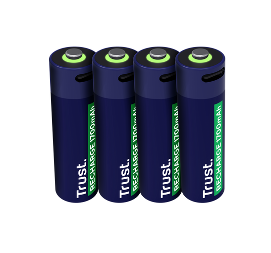 Bateri të rikarikueshme Trust 25631 AA, USB C, set