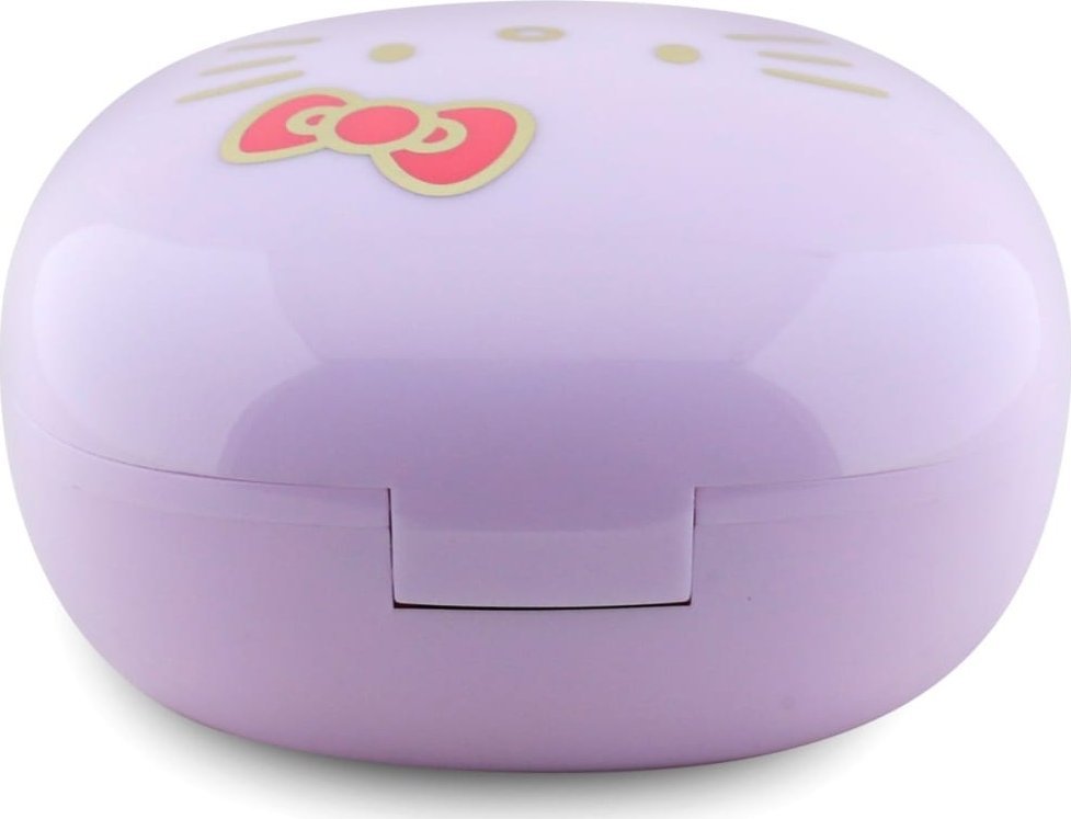 Kufje pa tela Hello Kitty O, Bluetooth 5.4, kuti karikimi 300mAh, vjollcë me shkëlqim