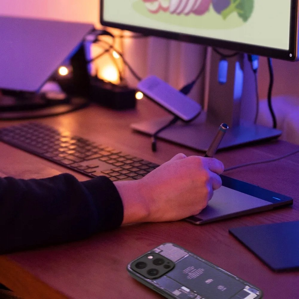 Mbrojtëse telefoni Futera Tech Pattern 2, për iPhone 12 Pro, transparente