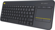 Tastierë Logitech K400 Plus, pa kabllo, me touchpad, e zezë