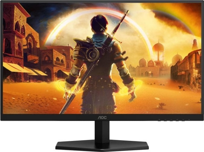Monitor gaming AOC G4 Q27G42XE, 27", QHD 2560 x 1440, i zi me të kuqe