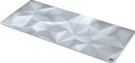 Подлога за глушец за гејминг Endorfy Crystal Onyx White XL, 900x400mm, со прошиени рабови, црно-бела