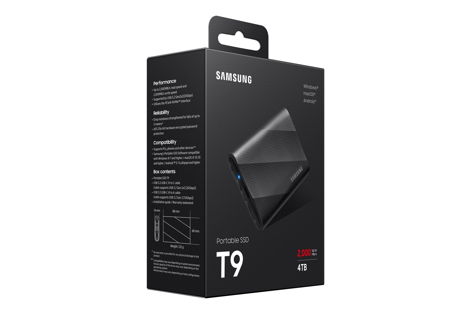 Disk Samsung MU-PG4T0B, 4 TB, USB Type-C, 3.2 Gen 2, i zi