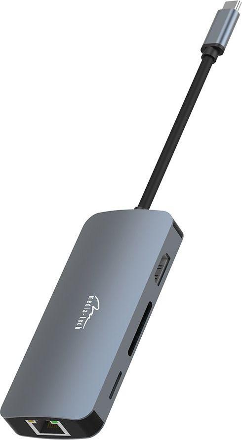 Hub USB-C Media-Tech MT5044 8në1