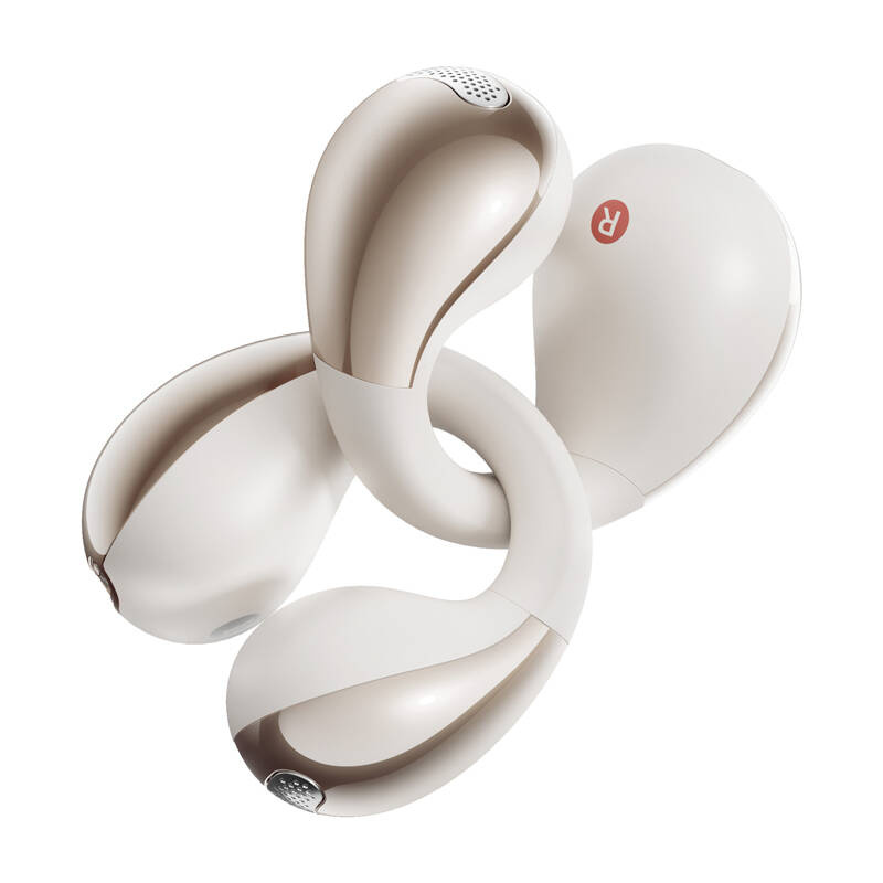 Kufje QCY Crossky C30 open ear, Bluetooth 5.4, 25 orë bateri, të bardha
