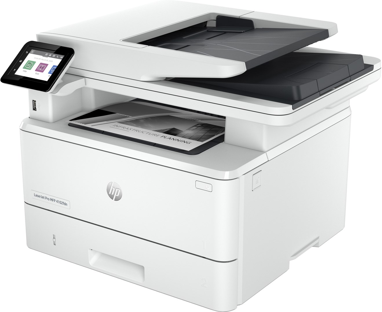 Printer multifunksional HP LaserJet Pro MFP 4102fdn, lazer, bardh e zi